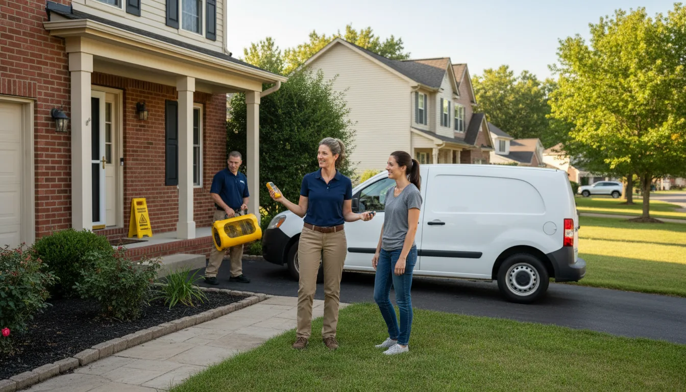 Water restoration image for Water Damage & Restoration Services in Randall, IA